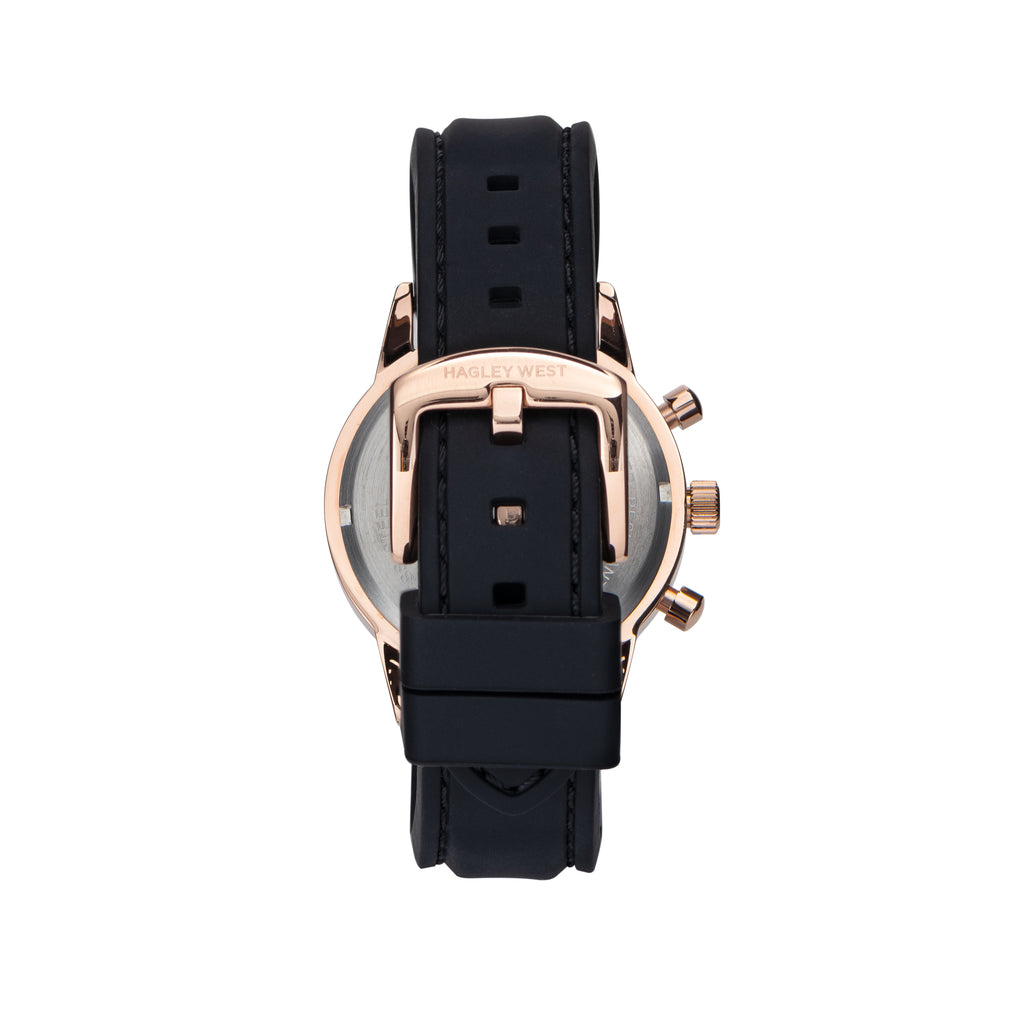 LYJ II Augustine | Black & Rose Gold Watch | Women's Watches – Hagley ...